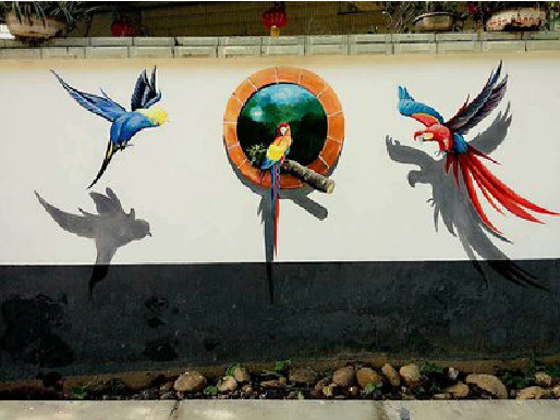 龙港视觉错位-3D墙绘设计