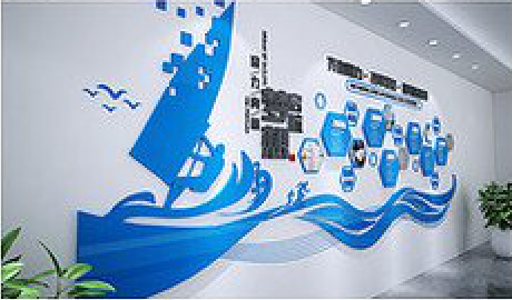 龙港海浪主题文化墙如何设计？
