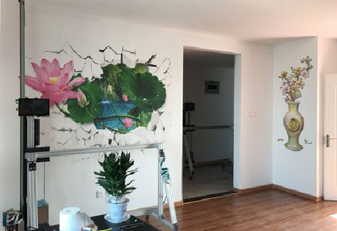 龙港墙体彩绘相比墙纸的优势。