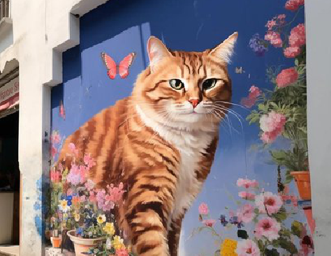 龙港自己绘制有个性的手绘墙