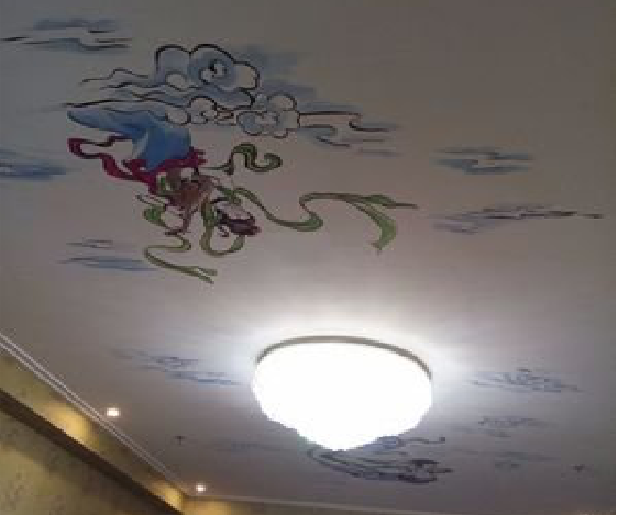 龙港如何快速绘制天花板上的手绘墙？